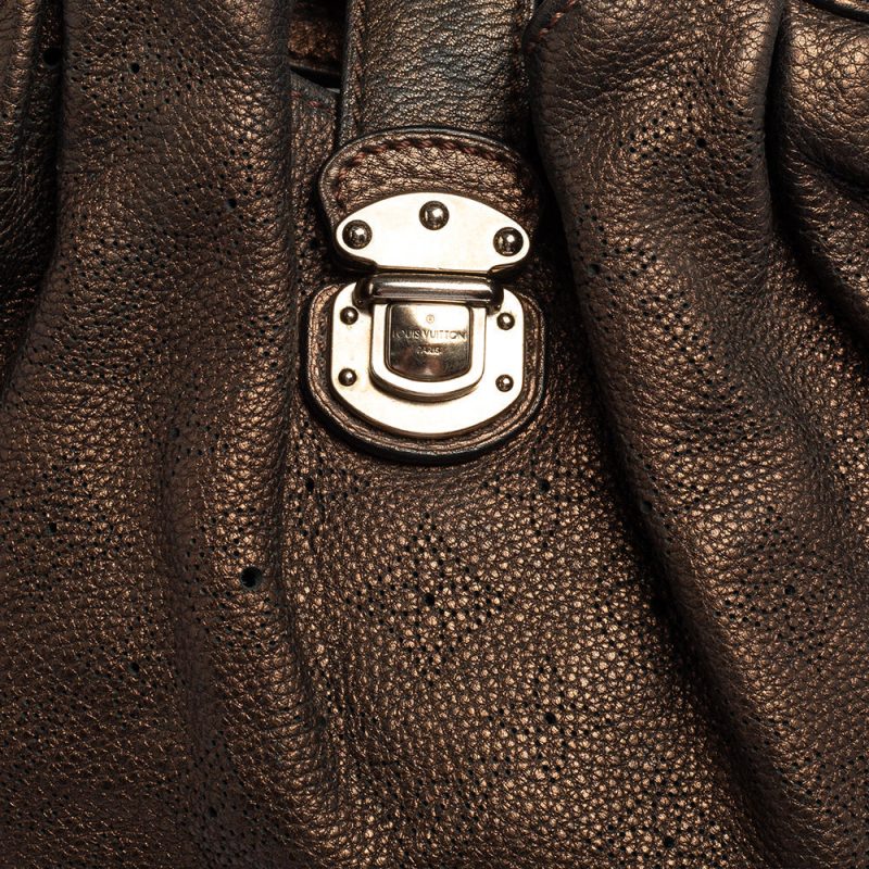 Louis Vuitton Bronze Monogram Mahina Leather L Bag - Logoexplore - Image 5