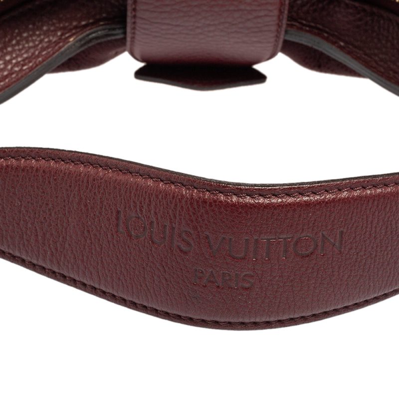 Louis Vuitton Bordeaux Monogram Mahina Leather Solar PM Bag - Logoexplore - Image 6