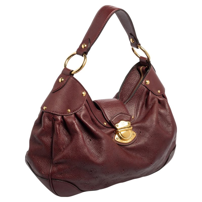 Louis Vuitton Bordeaux Monogram Mahina Leather Solar PM Bag - Logoexplore - Image 3