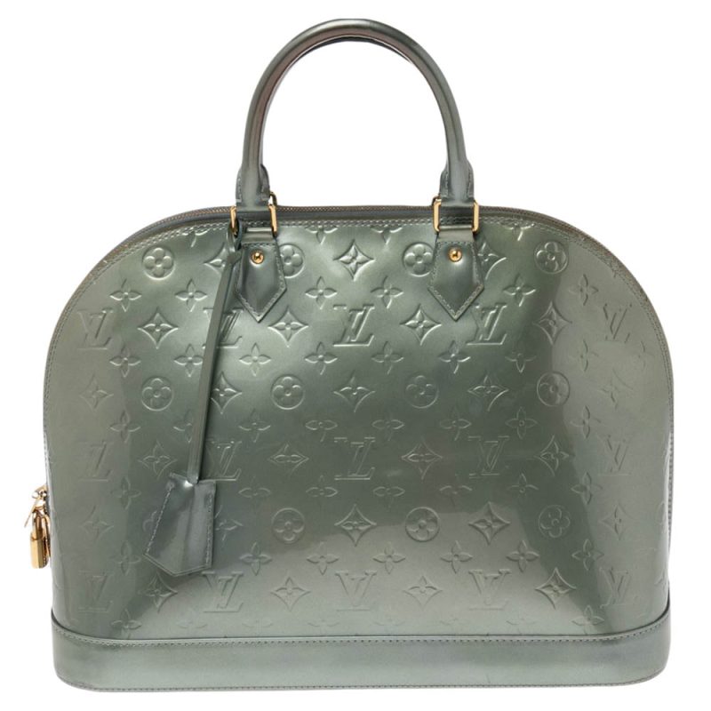 Louis Vuitton Givre Monogram Vernis Alma GM Bag - Logoexplore