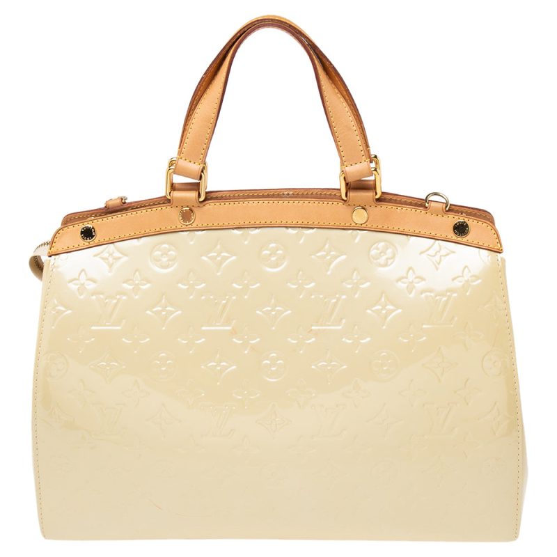 Louis Vuitton Blanc Corail Monogram Vernis Brea GM Bag - Logoexplore - Image 4