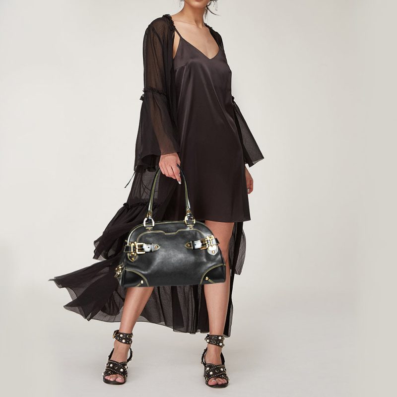 Louis Vuitton Black Suhali Leather Le Radieux Bag - Logoexplore - Image 2
