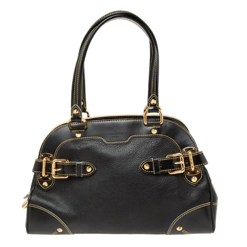 Louis Vuitton Black Suhali Leather Le Radieux Bag - Logoexplore