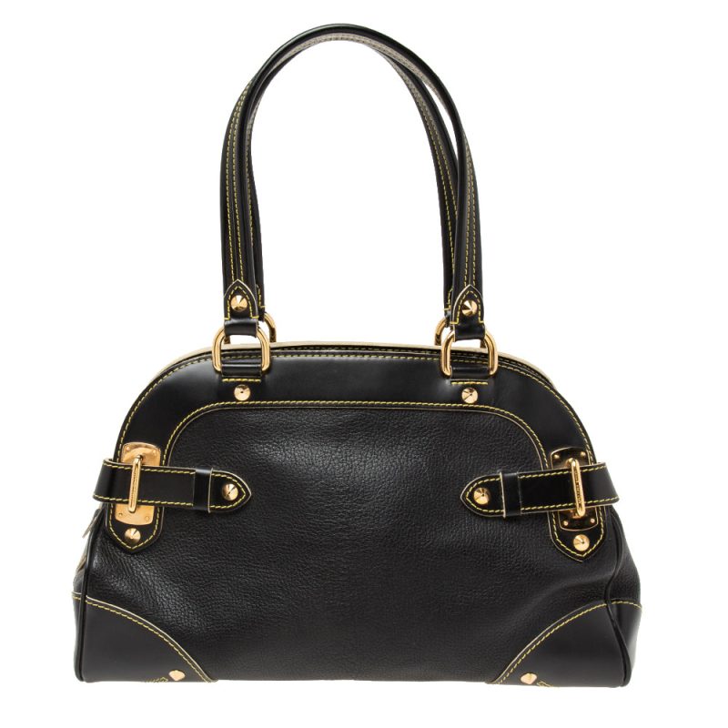 Louis Vuitton Black Suhali Leather Le Radieux Bag - Logoexplore - Image 4