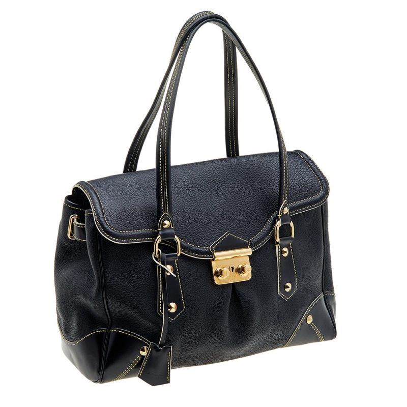Louis Vuitton Black Suhali Leather L'Absolu De Voyage Bag - Logoexplore - Image 3