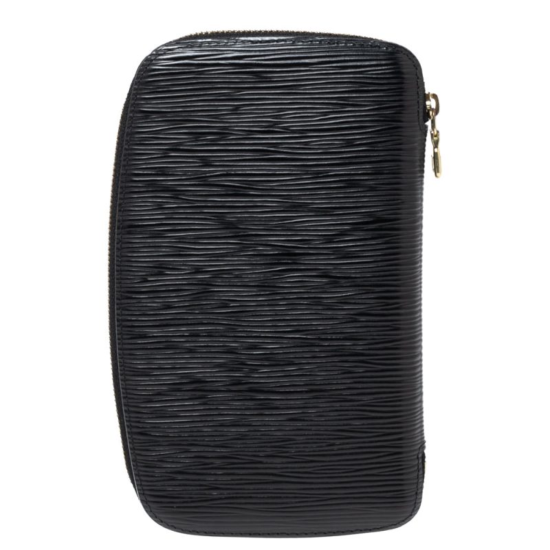 Louis Vuitton Black Epi Leather Geode Organizer Zippy Wallet - Logoexplore - Image 4