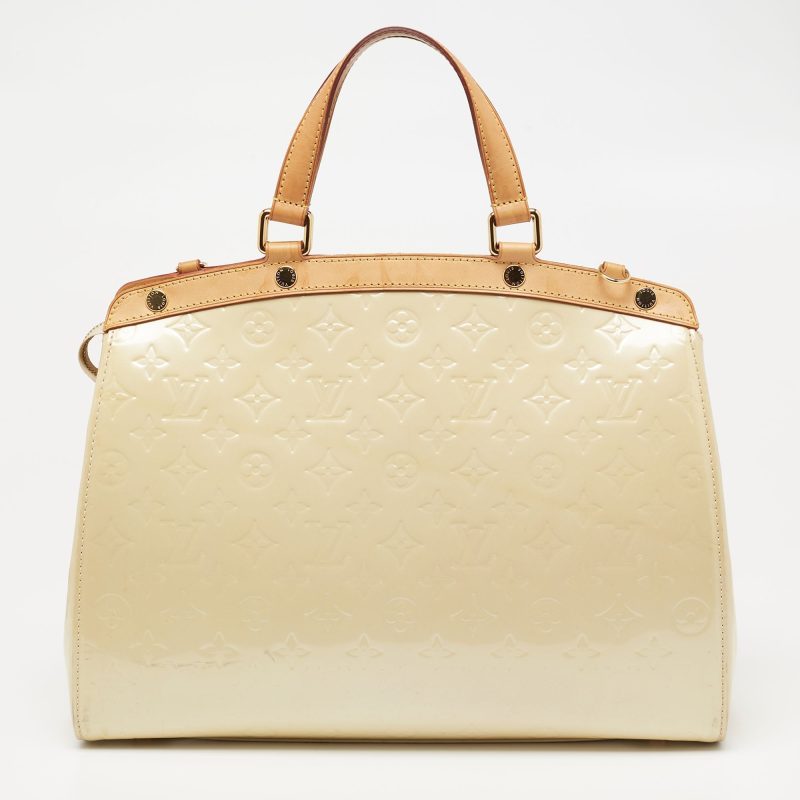 Louis Vuitton Blanc Corail Monogram Vernis Brea GM Bag - Logoexplore - Image 4