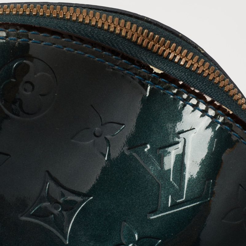 Louis Vuitton Blue Nuit Monogram Vernis Alma GM Bag - Logoexplore - Image 6