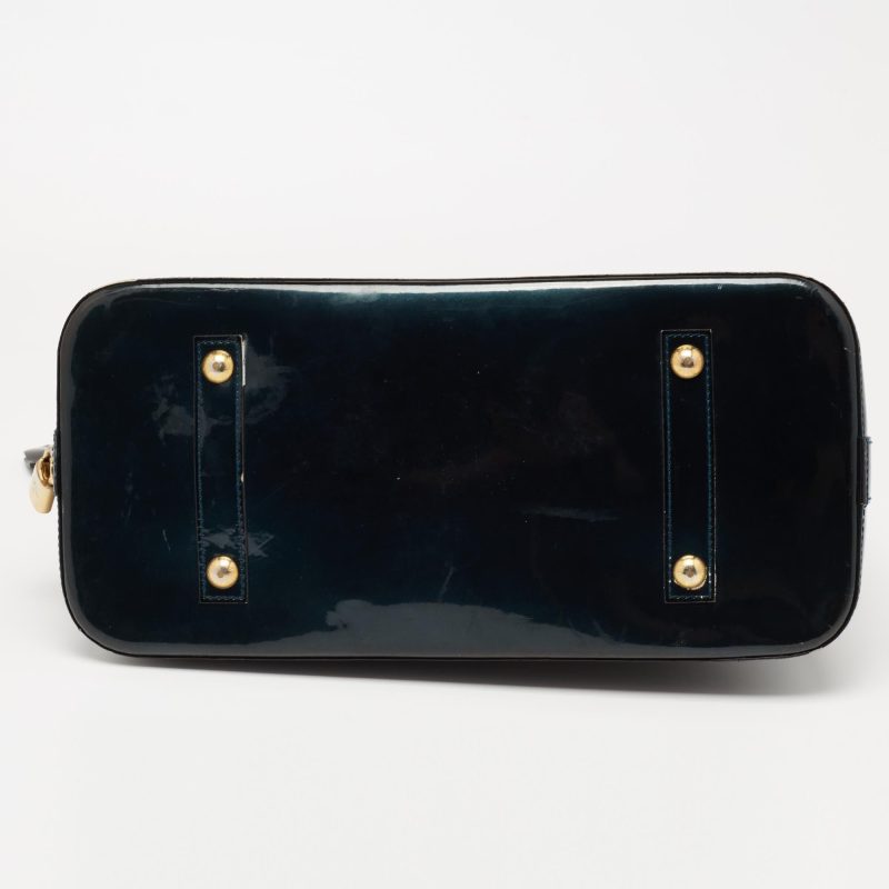 Louis Vuitton Blue Nuit Monogram Vernis Alma GM Bag - Logoexplore - Image 7