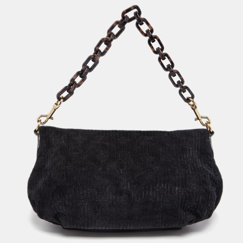 Louis Vuitton Black Monogram Limited Edition Motard Before Dark Clutch - Logoexplore - Image 4