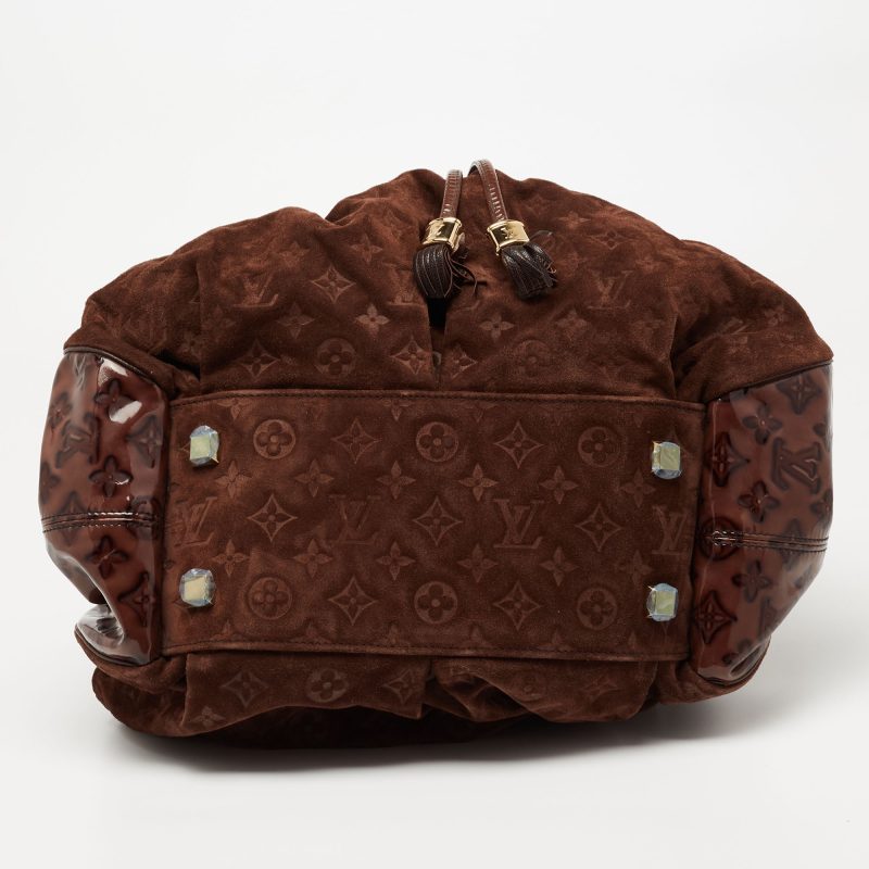 Louis Vuitton Espresso Monogram Suede Limited Edition Irene Bag - Logoexplore - Image 7