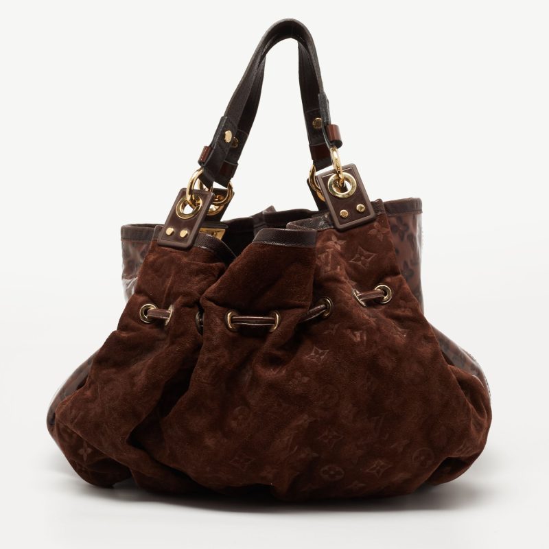 Louis Vuitton Espresso Monogram Suede Limited Edition Irene Bag - Logoexplore - Image 4