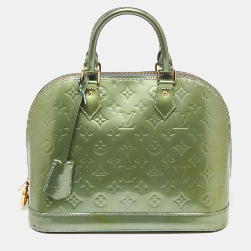 Louis Vuitton Givre Monogram Vernis Leather Alma PM Bag - Logoexplore