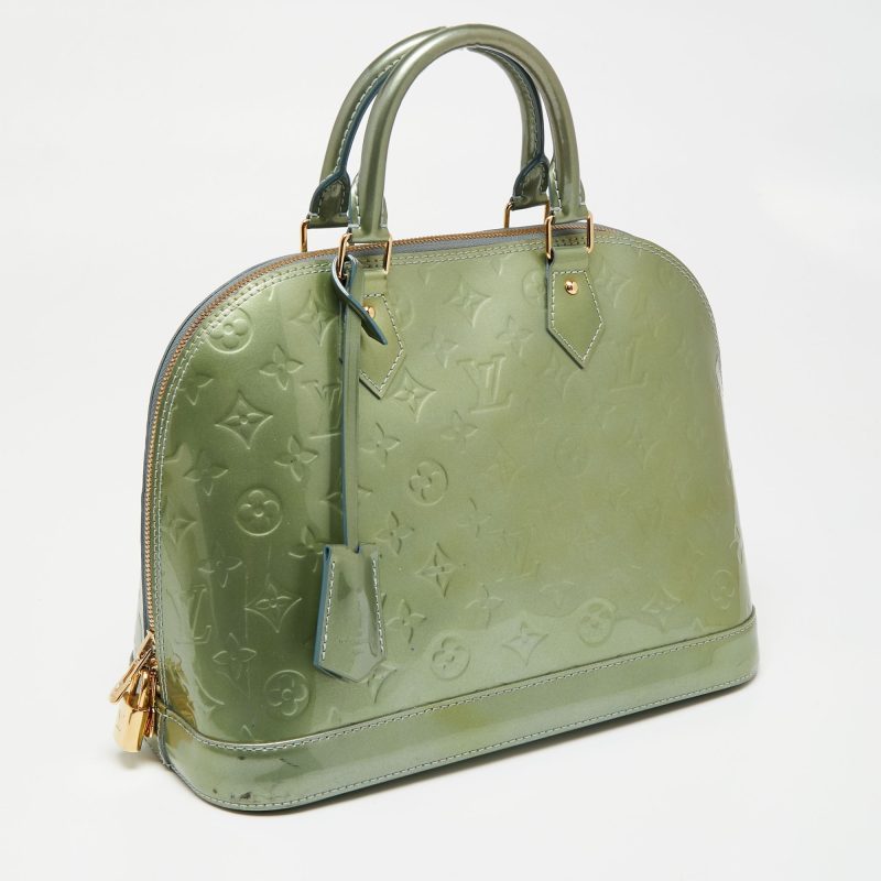 Louis Vuitton Givre Monogram Vernis Leather Alma PM Bag - Logoexplore - Image 3