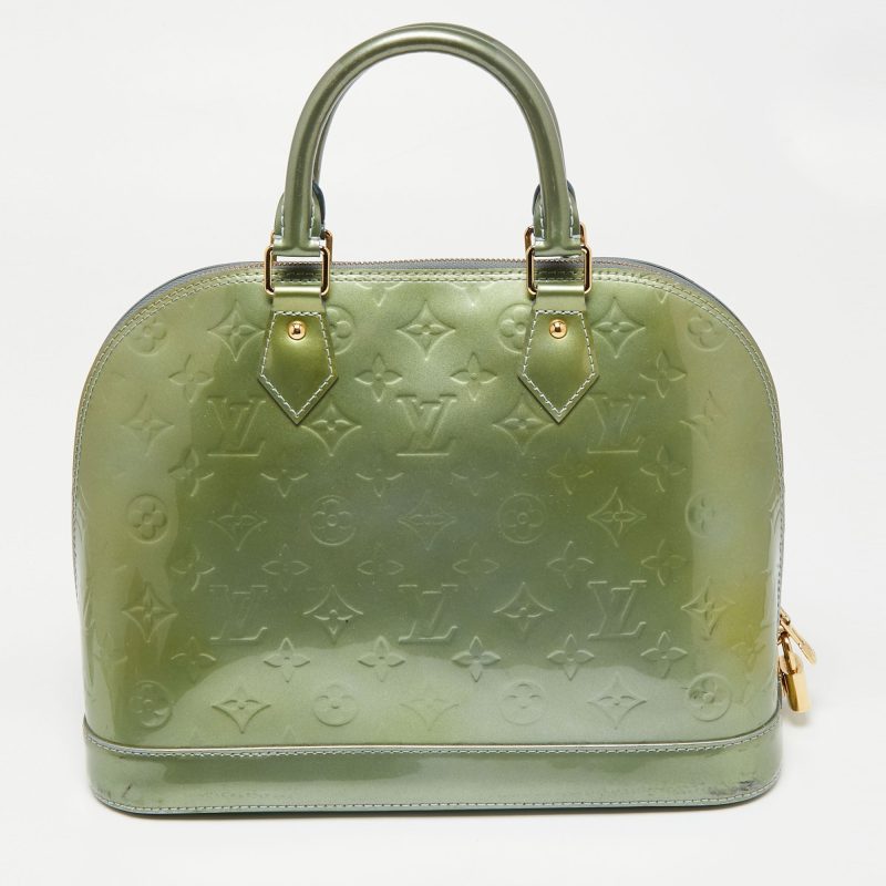 Louis Vuitton Givre Monogram Vernis Leather Alma PM Bag - Logoexplore - Image 4