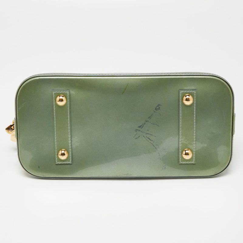 Louis Vuitton Givre Monogram Vernis Leather Alma PM Bag - Logoexplore - Image 8