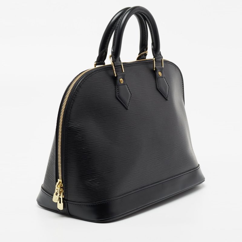 Louis Vuitton Black Epi Leather Alma PM Bag - Logoexplore - Image 3