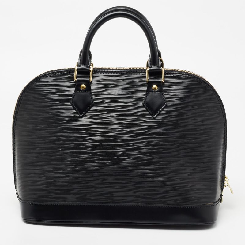 Louis Vuitton Black Epi Leather Alma PM Bag - Logoexplore - Image 4