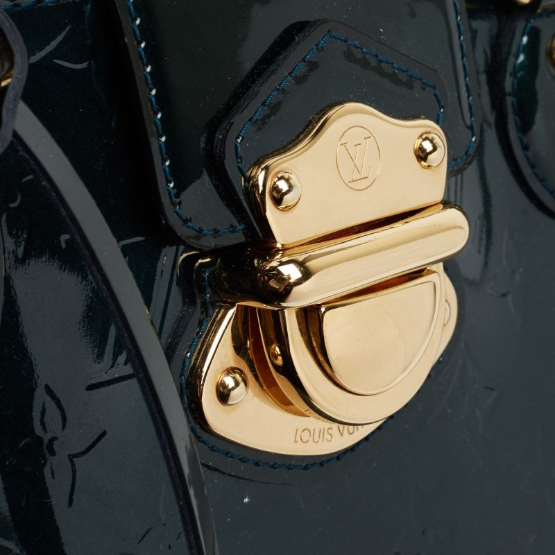 Louis Vuitton Blue Nuit Monogram Vernis Melrose Avenue Bag - Logoexplore - Image 6