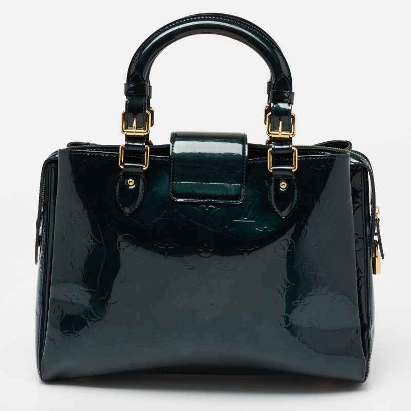 Louis Vuitton Blue Nuit Monogram Vernis Melrose Avenue Bag - Logoexplore - Image 4