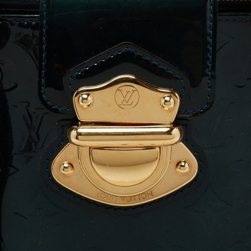 Louis Vuitton Blue Nuit Monogram Vernis Melrose Avenue Bag - Logoexplore - Image 7