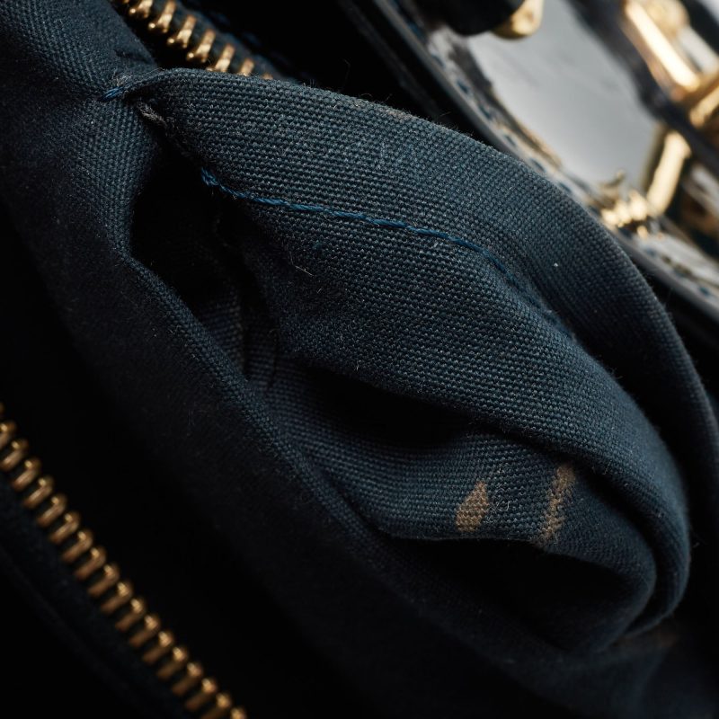 Louis Vuitton Blue Nuit Monogram Vernis Melrose Avenue Bag - Logoexplore - Image 8