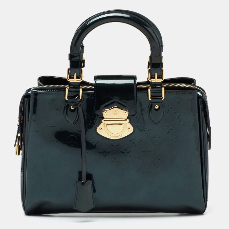 Louis Vuitton Blue Nuit Monogram Vernis Melrose Avenue Bag - Logoexplore