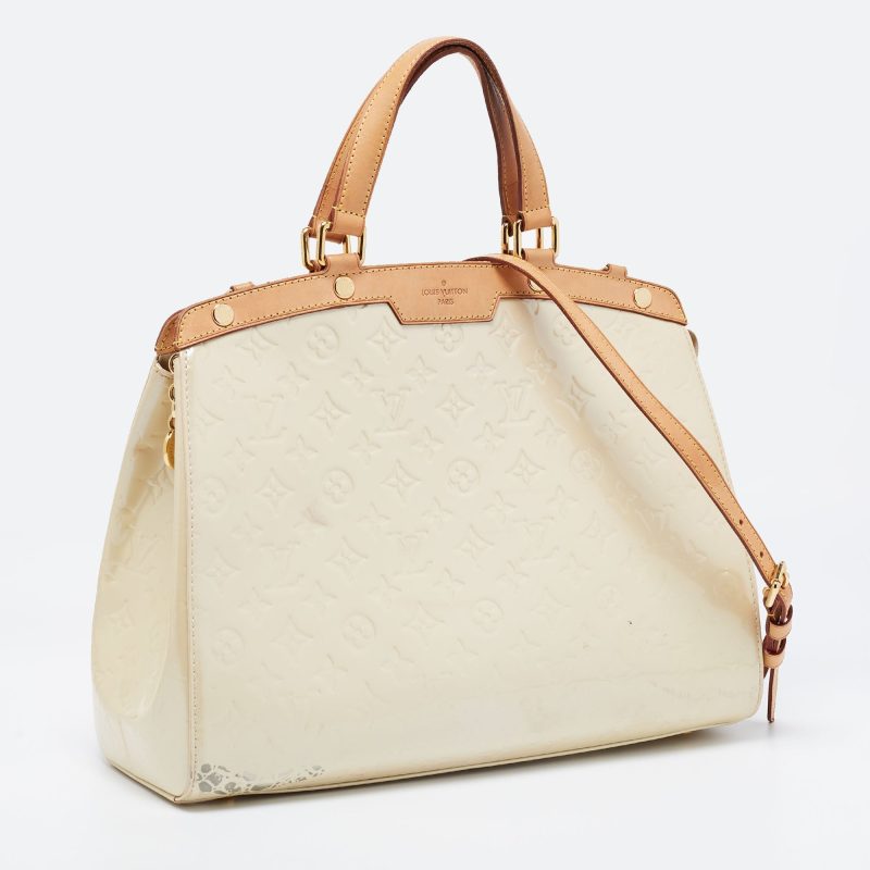 Louis Vuitton Blanc Corail Monogram Vernis Brea GM Bag - Logoexplore - Image 3