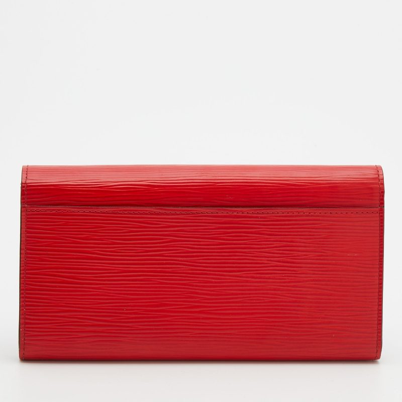 Louis Vuitton Coquelicot Epi Leather Sarah Wallet - Logoexplore - Image 4