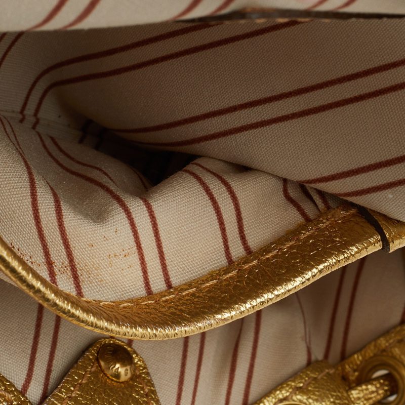 Louis Vuitton Cream/Gold Canvas and Leather Antigua Theda PM Bag - Logoexplore - Image 7