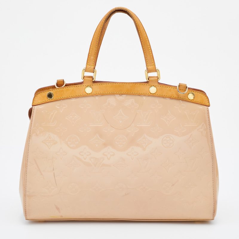 Louis Vuitton Blanc Corail Monogram Vernis Brea MM Bag - Logoexplore - Image 4