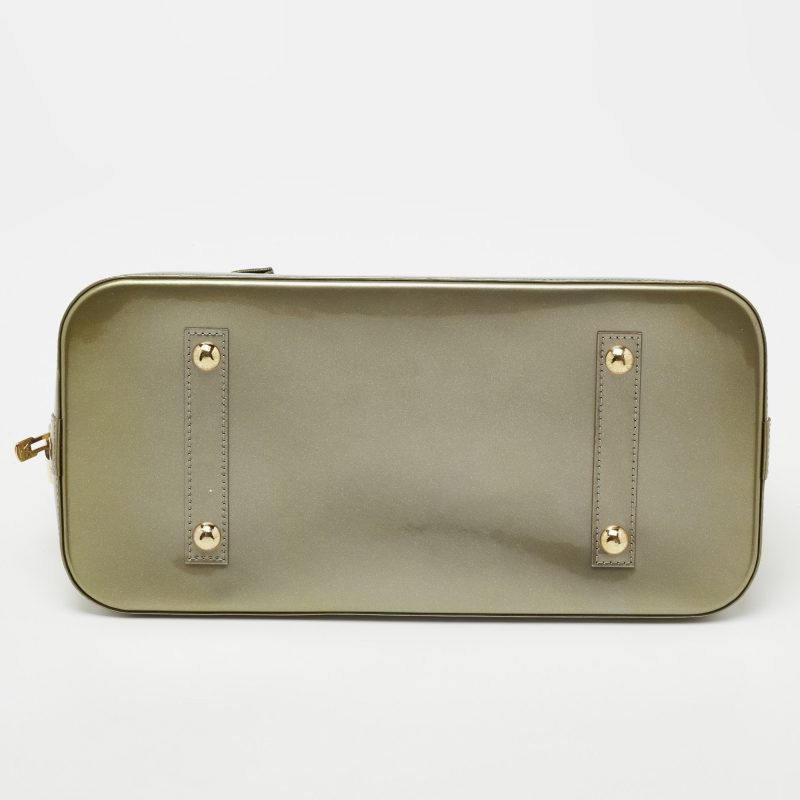 Louis Vuitton Gris Art Deco Monogram Vernis Alma GM Bag - Logoexplore - Image 7