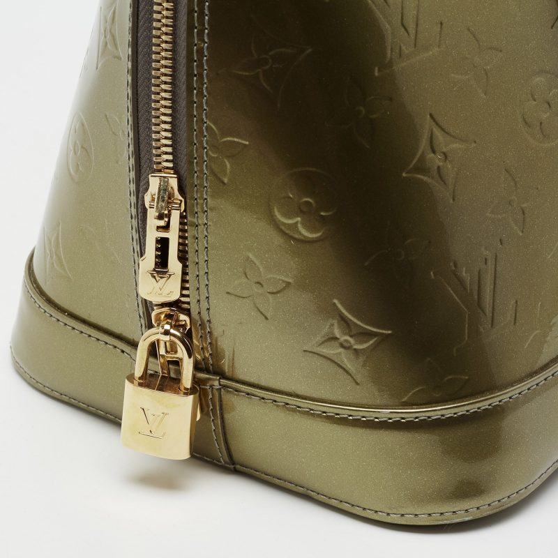 Louis Vuitton Gris Art Deco Monogram Vernis Alma GM Bag - Logoexplore - Image 6