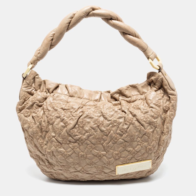 Louis Vuitton Ecru Monogram Leather Limited Edition Olympe Nimbus GM Bag - Logoexplore