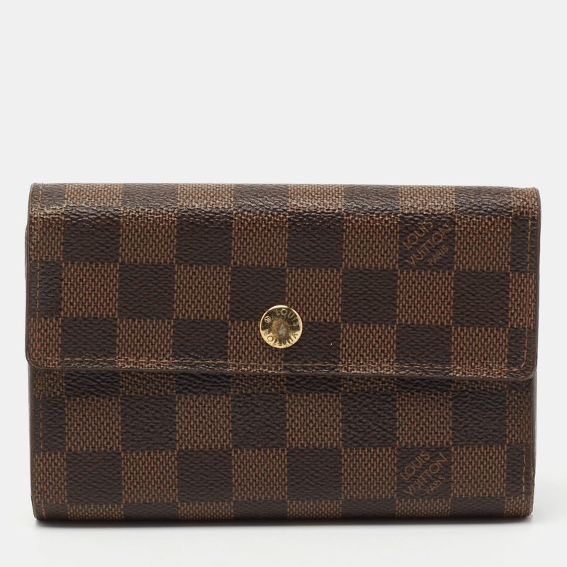 Louis Vuitton Damier Ebene Canvas Alexandra Wallet - Logoexplore