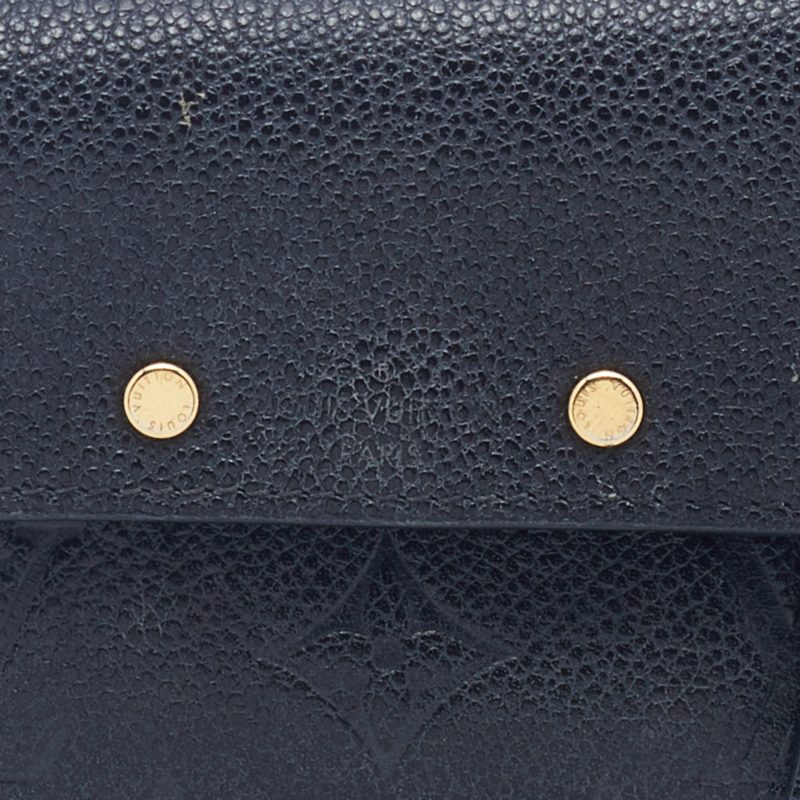 Louis Vuitton Black Monogram Empreinte Pont Neuf Compact Wallet - Logoexplore - Image 6