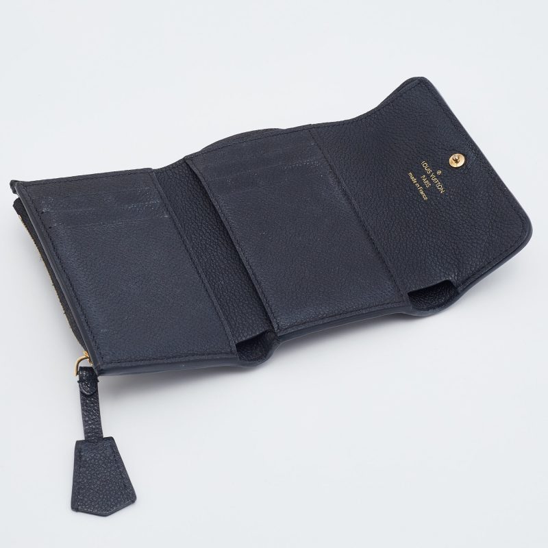 Louis Vuitton Black Monogram Empreinte Pont Neuf Compact Wallet - Logoexplore - Image 2