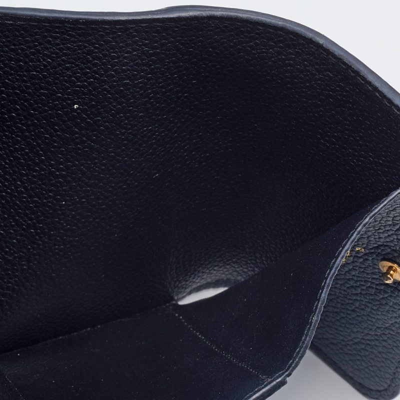 Louis Vuitton Black Monogram Empreinte Pont Neuf Compact Wallet - Logoexplore - Image 3