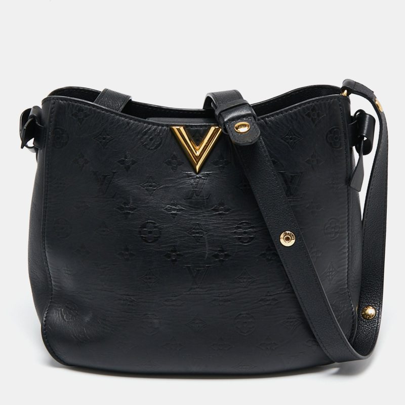 Louis Vuitton Black Monogram Leather Very  Hobo Bag - Logoexplore