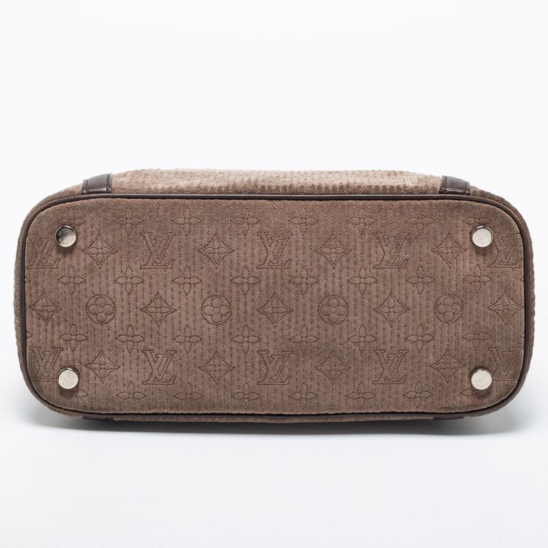 Louis Vuitton Brown Monogram Antheia Suede Ixia PM Bag - Logoexplore - Image 8
