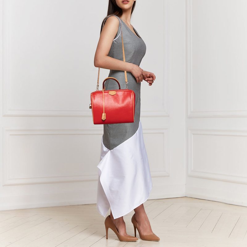 Louis Vuitton Coquelicot Epi Leather Doc PM Bag - Logoexplore - Image 2