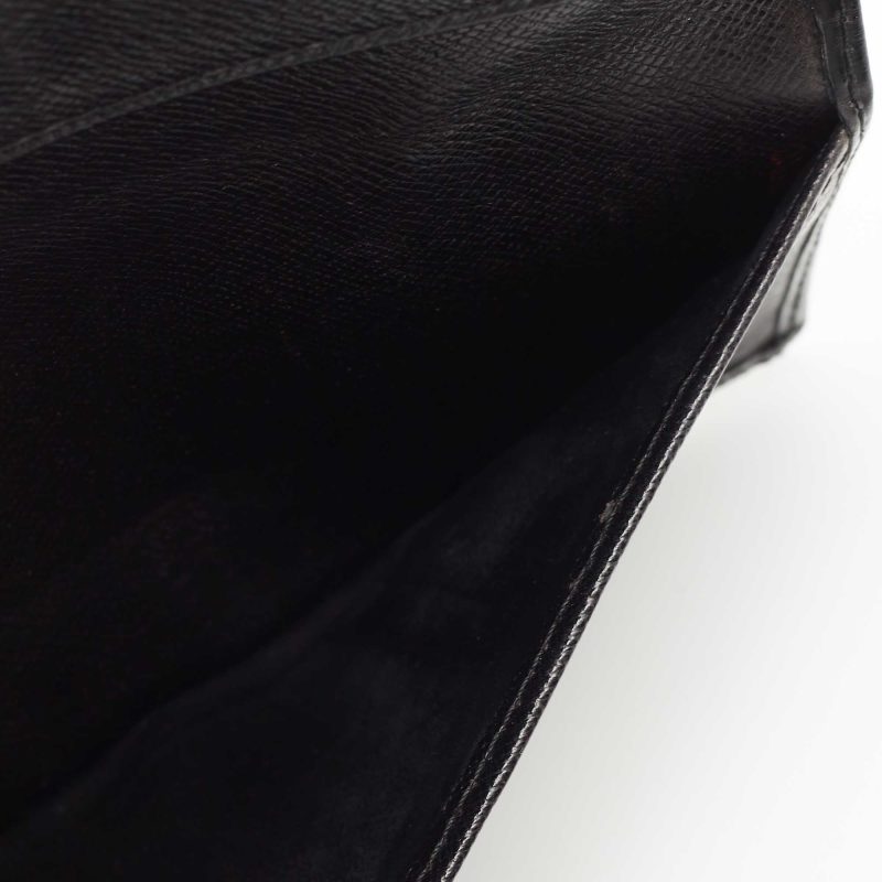 LOUIS VUITTON Black Epi Leather Bifold Long Wallet - Logoexplore - Image 2