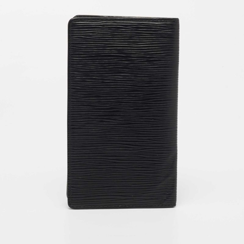 LOUIS VUITTON Black Epi Leather Bifold Long Wallet - Logoexplore - Image 5