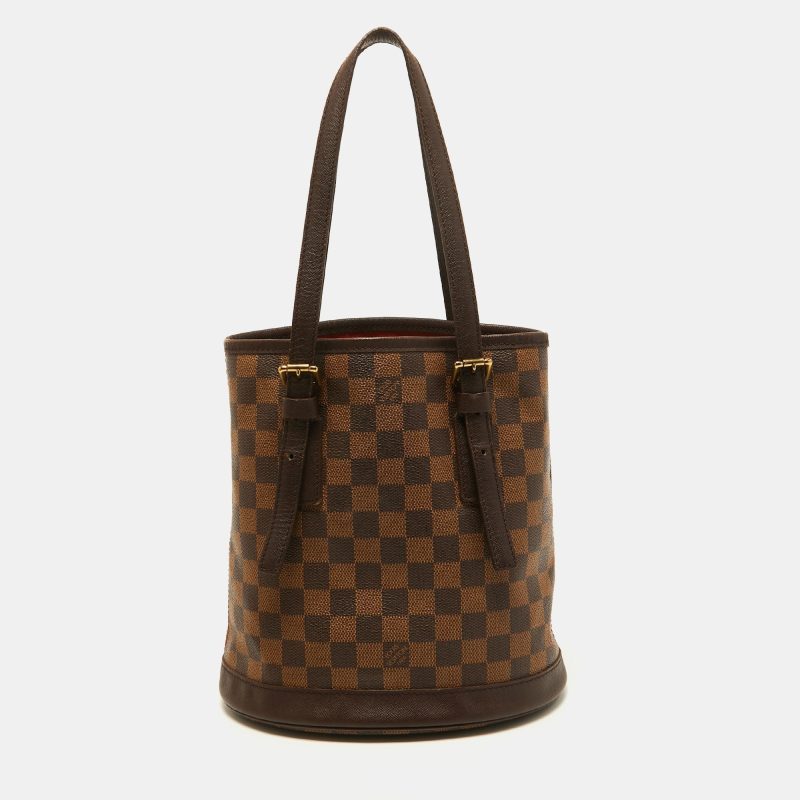 Louis Vuitton Damier Ebene Canvas Marais Bucket Bag - Logoexplore