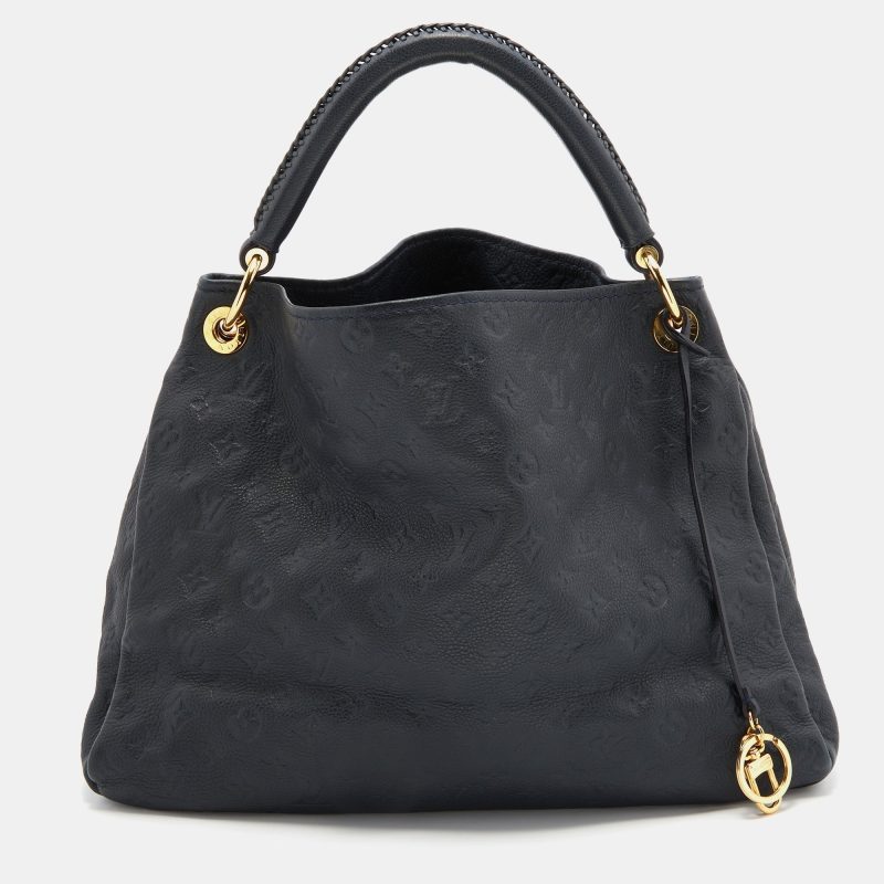Louis Vuitton Bleu Infini Monogram Empreinte Leather Artsy MM Bag - Logoexplore