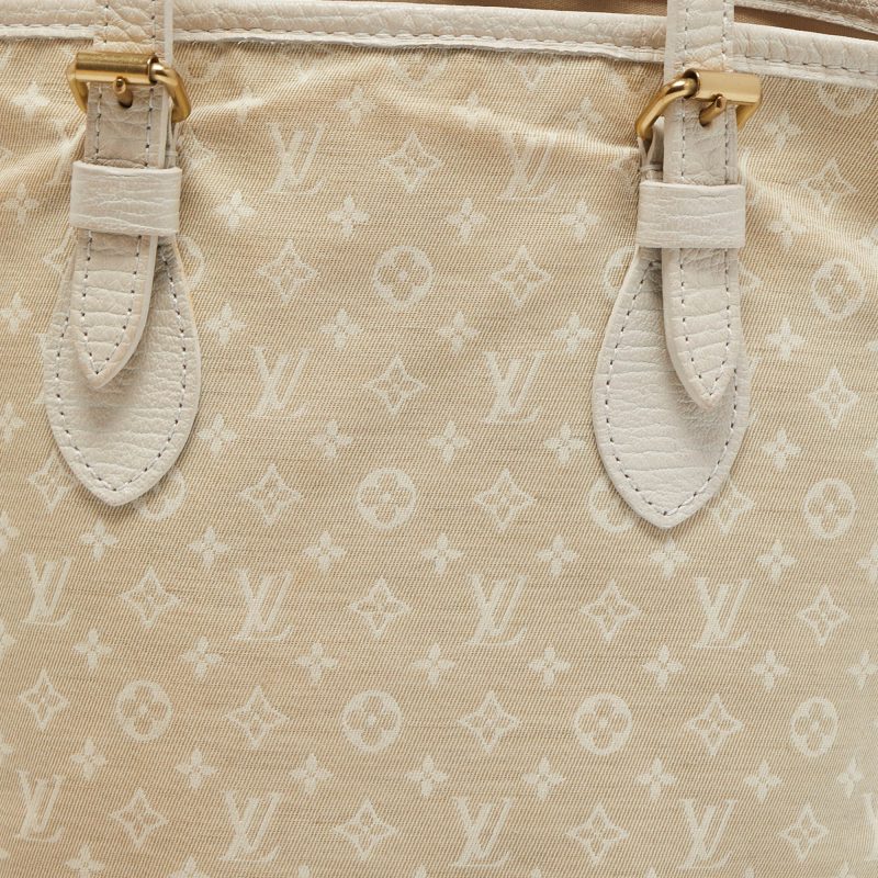 LOUIS VUITTON Dune Monogram Mini Lin Canvas Bucket PM Bag - Logoexplore - Image 5