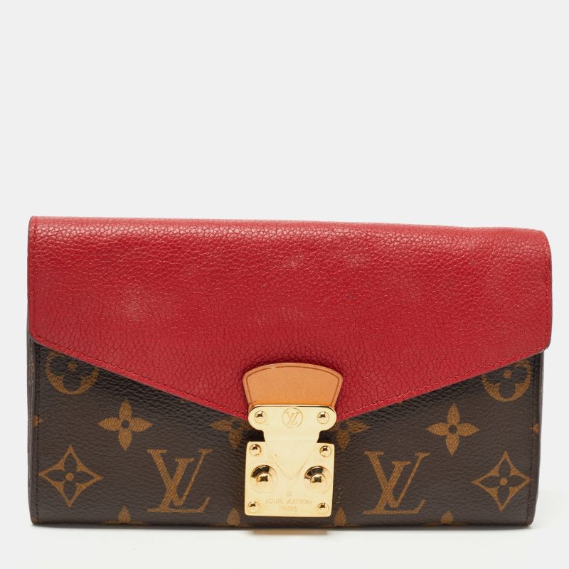 LOUIS VUITTON Cherry Monogram Canvas and Leather Pallas Wallet - Logoexplore