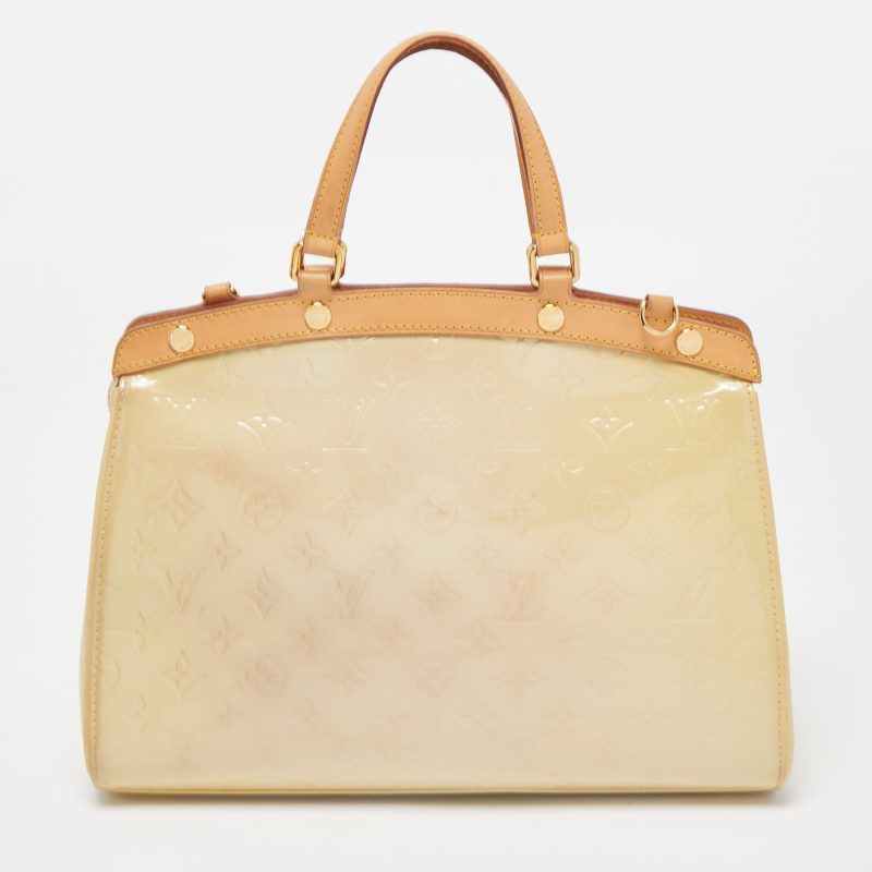 LOUIS VUITTON Citrine Monogram Vernis Brea MM Bag - Logoexplore - Image 4