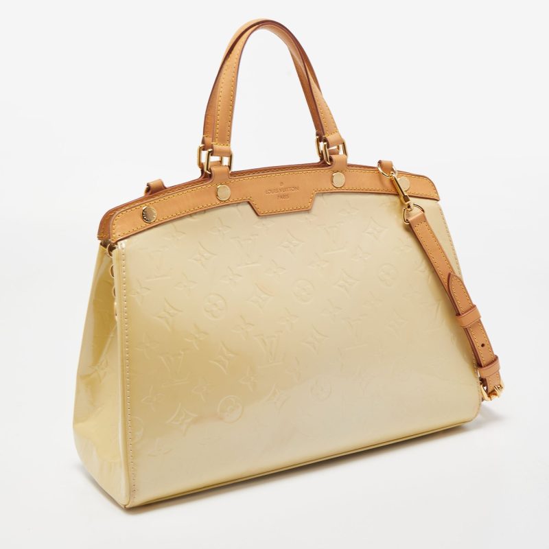 LOUIS VUITTON Citrine Monogram Vernis Brea MM Bag - Logoexplore - Image 3