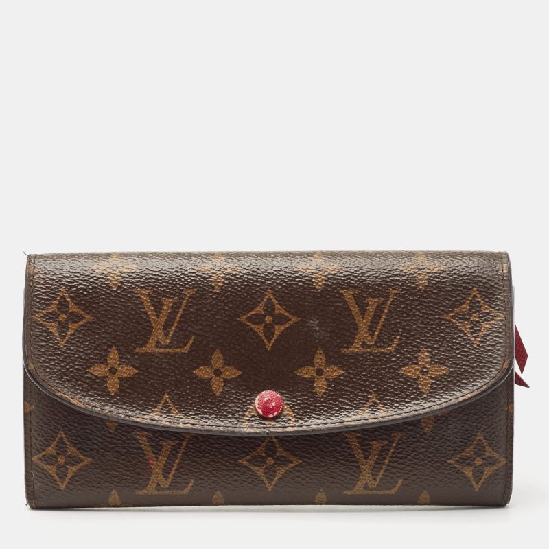 LOUIS VUITTON Fuchsia Monogram Canvas Emilie Wallet - Logoexplore